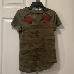 Camo choker top